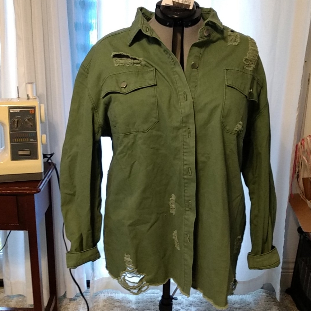 Army green jacket